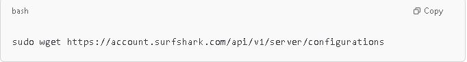 Surfshark Configuration Setup Code