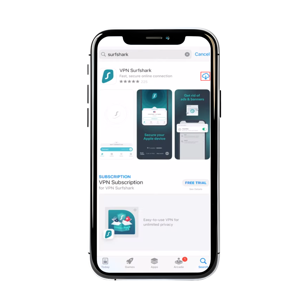 Surfshark iOS app download