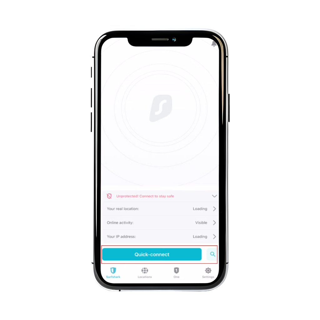 Surfshark iOS connection